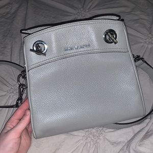Grey Michael Kors crossbody leather